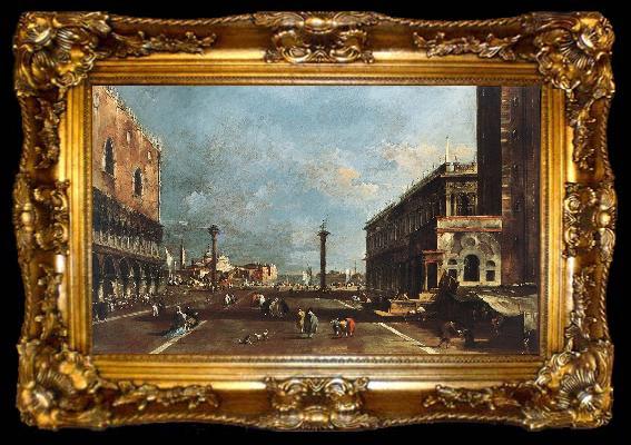 framed  GUARDI, Francesco View of Piazzetta San Marco towards the San Giorgio Maggiore sdg, ta009-2
